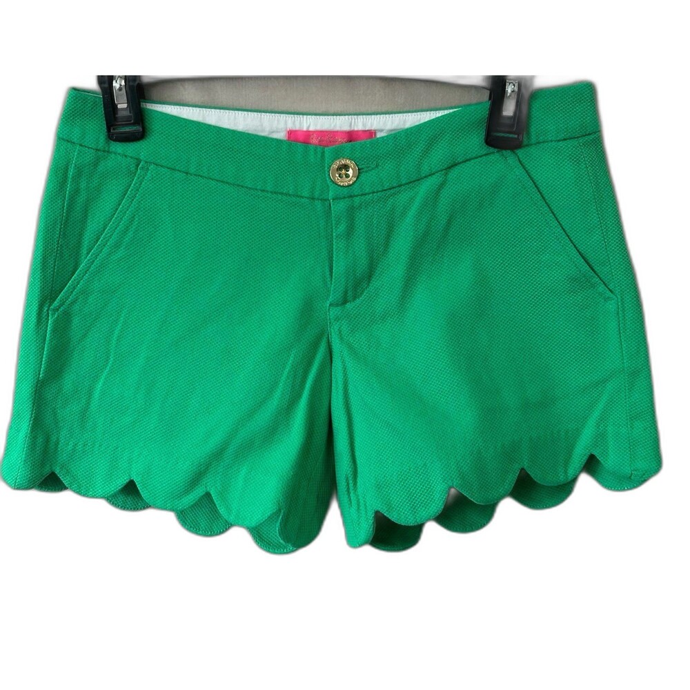 Lilly Pulitzer Shorts Women’s Size 00 Color Green Buttercup Cotton